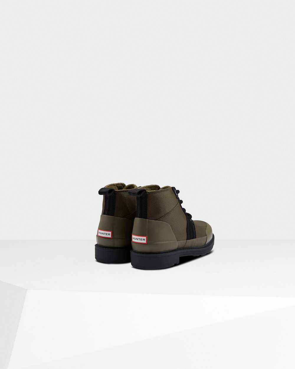 Botins Hunter Feminina Pretas/Verde Oliva - Original Insulated Commando - 75BNLEOZI